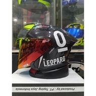 JS ARMOR Carbon BLACK LEOPARD Helmet Handsome Package