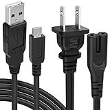 LotFancy AC Power Cord Adapter for PS3 PS4 Slim PSP