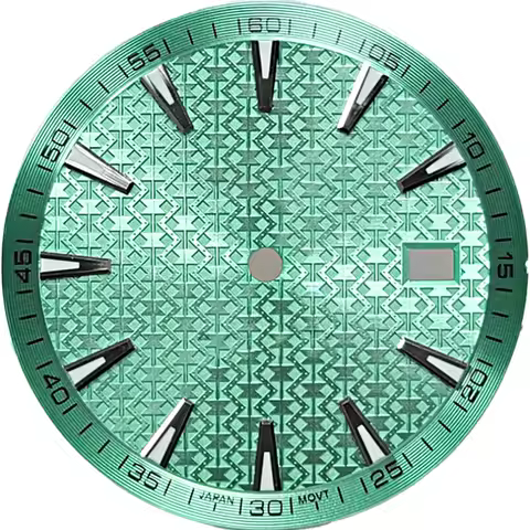 33.5mm Transverse Stripe Texture Watch Dial Suitable for NH35/36/4R/7S Movement Vintage Carved Creat