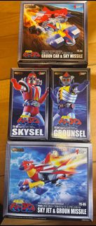 Action Toys 天地雙龍 宇宙人超力金剛 Skysel & Grounsel 超合金 吉盒連發泡膠