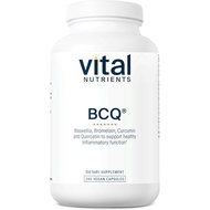Vital Nutrients BCQ | Vegan Boswellia, Bromelain, Curcumin & Quercetin Supplement | Joint Support Su