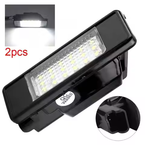 U1JF 2Pcs 12V Car License Number Plate Light for Citroen C2 C4 C5 DS3