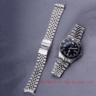 For MDV-106  MDV-106B Watch Band 316L Stainless Steel Silver Jubilee Watch Band Strap Silver Bracelets Solid 22mm Curved End