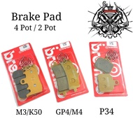 Brake pad caliper 2pot 4pot M3 K50 GP4 M4 P34 P4