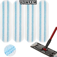 YOWFEM Flat Mop Replacement Cloth, Cotton Removable Reusable Microfiber Mop Pad, Durable Washable Fl