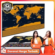 Wu Fang Poster Scratch Map World Map National Version - ZJP-M018