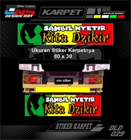Stiker Karpet Truk Stiker Print Bahan Nyala Menyala Ukuran 80 x 30 Stiker Cutting Stiker Karpet Lump