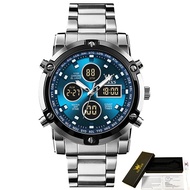OLEVS 1106 Digital Complication Luxury Watch For Men Sport Waterproof Stainless Steel Strap Men Wris