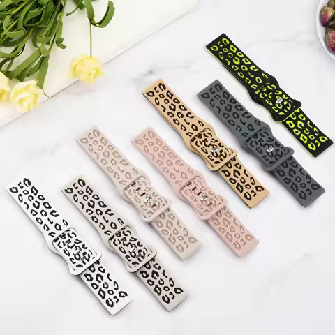 22mm Leopard Silicone Band For Redmi Watch 5 Active/watch5 Lite Strap For Xiaomi Watch Watch S4 S3 S