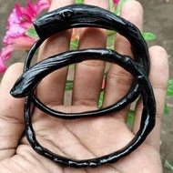 Gelang akar bahar hitam lentur. bukan nagasari. stigi. gali