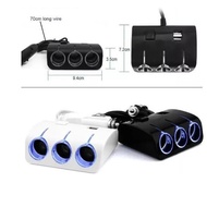 Car Charger 3 Slot Dual USB Car Charger 2 Slot USB 3 Way
