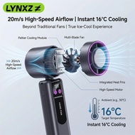 LYNXZ G2 90° Foldable Neck-hanging Fans Handheld Portable Fans High Speed Cool Wind 3000mAh Lightwei
