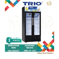 TRIO  TDC-538D 538L CFC 2 DOOR DISPLAY CHILLER FRIGE TDC538D (DELIVERY BY OWN TRANSPORT AT KLANG VAL