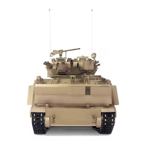 Tongde 1/16 RC Military Tank M2412-A M113A1 MRV 320 Turret Rotary Barrel Recoil Infrared Driving Whe