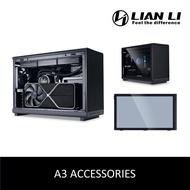 LIAN LI A3-MATX ACCESSORIES A3-1X/1W A3-2X/2W LEFT SIDE TEMPERED GLASS / VERTICAL GPU KIT