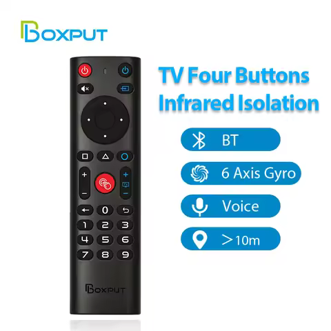 BPR3S 2.4G Bluetooth Dual Mode Air Fly Mouse Voice Gyro IR Learning Wireless Remote Control For Andr