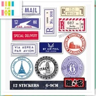 2/set  Vintage rimowa sticker suitcase stickers stickers nostalgia postmark countries