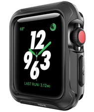 Case for Apple Watch 38mm 42mm40mm,44mm Shock-proof and Shatter-resistant Protector Bumper watch Case for Apple Watch Series  6 Series 5 Series 4 Series 3, Series 2, Series 1,Sport, Edition Black