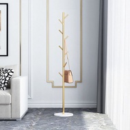 Marble Base Coat Rack Stand Freestanding Heavy Duty Clothes Hanger Tree with 8 Hooks for Jacket Bag 