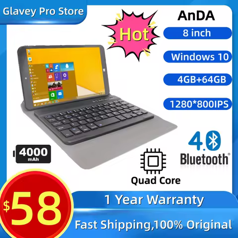 A1S 4GB RAM 64GB ROM 8 INCH Windows 10 Tablet 1280*800 IPS Quad Core Intel Z8350 CPU Support OTG Ada