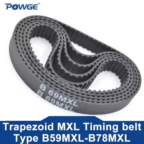 POWGE 5PCS MXL Timing belt B57 B58 B59 B60 B61 B62 B63 B64 B65 B66 B67 B68 B69 B70 B71 B72 B73 B74 B