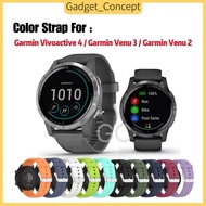 Strap for Garmin Vivoactive 4 , Garmin Venu3 , Garmin Venu 2 , Garmin Active , Garmin Forerunner 745 22mm Color Strap