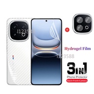 3 in 1 Hydrogel Film For Vivo IQOO 13 Pro IQOO13 IQOO13Pro 5G 2024 Front Anti Peep Privacy Back Scre