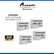 Transcend USD300S 64GB / 128GB / 256GB / 512GB UHS-I U1 Class10 MicroSDXC Card