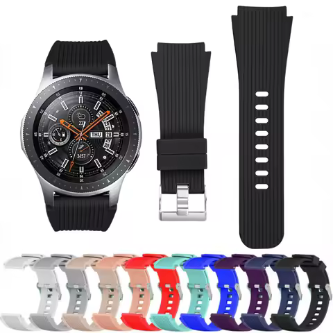 22mm 20mm Silicone Band For Samsung Galaxy Watch 4/Classic/5/Pro/6/7/Gear S3 46mm Wristband for Huaw