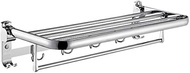 Towel Holder Stainless Steel Towel Holder 90 Degree Folding Towel Rack Wall Mounted Towel Storage Sh