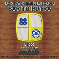 LI-003 Patch BARITO PUTRA Embroidered Emblem Jersey Logo Lina League Indonesia - 6.5x7.5cm - Embrio 