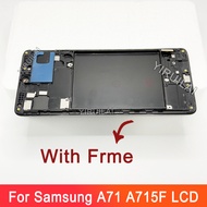 Display Screen for Samsung Galaxy A71 A715 A715F LCD Display Digital Touch Screen with Frame for Sam