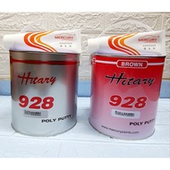 MERCURY Hitary 928 Poly Putty Brown / Grey (4Kg) C/W Hardener 90gram