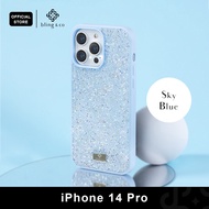 Bling &amp; Co เคส สี Sky Blue สำหรับ iPhone 11 12 13 14 15 Plus Pro Max ลายกลิตเตอร์ กากเพชร วิบวับ วัสดุแข็งแรง Sparking premium case กันกระแทกดีเยี่ยม // PSP2-BU