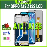 100% Tested For OPPO A12 A12S Original Display CPH2083 CPH2077 LCD Touch Screen Digitizer Assembly With Frame Replacement Parts