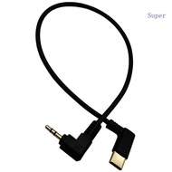 Super Compactly Type C to 2 5mm Audios Cable for Car and Portable Devices Antiinterference Audios Ad