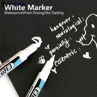 【FY】  0.7/1/2mm White Permanent Paint Pen Acrylic Marker Waterproof Oily Pens Deep Hole Marker C6M8