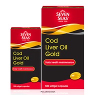 Seven Seas Cod Liver Oil Gold (500 + 100 Capsules)