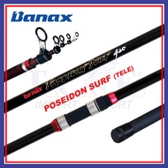 (12'7ft - 14'7ft) Banax Poseidon Surf Fishing Rod Surf Portable Telescopic Rod Pantai