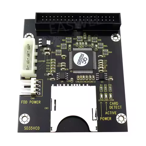 5V SD Card module To IDE3.5 40 Pin Disk Drive Adapter Board Riser Card Capacity Supports Up To 128GB