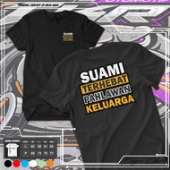 Kaos Anak Kata-Kata | Kaos Anak Tshirt Suami Terhebat Pahlawan Keluarga NK.29 | Kaos Anak Custom | K