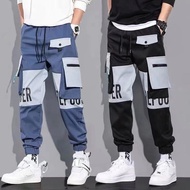 M-5XL Fashion Multi Pocket Cargo Pants Men Tide Brand All Match Loose Plus Size Casual Pants