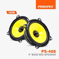 PROSPEC PS-408 | 4" Bass Mid Speaker 120W | PROSPEC Speaker Bass Mid 4 Inch Mid Bass Speaker Mid-Bas