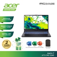 ACER ASPIRE 7 A715-59G-52MD/50YE (Intel i5/16GB D4/512GB SSD/ RTX3050 6GB/15.6" IPS144HZ/W11H/HOME24