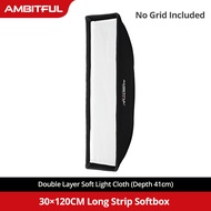 AMBITFUL 60x90cm 22x90cm 30x120cm 35x160cm 95cm Rectangular Octagonal Honeycomb Grid Softbox for Bow