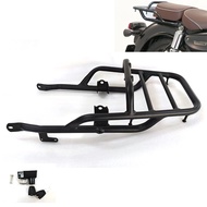 Suitable for HONDA CB350 DLX Royal Edition Modified Rear Shelf Luggage Rack with Helmet Lock (Home D