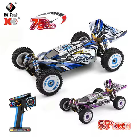 WLtoys 1/12 124017 75KM/H RC Car Brushless Vehicle 124019 55KM/H 4WD Electric High Speed Drift 2.4G 
