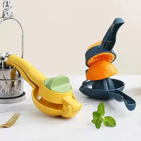(A61K) Portable Manual Juicer - Multi-Functional for Lemon, Orange, and Citrus, Household Juice Pres