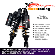(BISA COD) SHOCKBREAKER KTC ELTHOR FULL BLACK HITAM AEROX NMAX LAMA ALL NEW NMAX BARU OLD XMAX AEROX