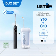 [Full Oral Care Set] usmile Y10 Superclea Sonic Electric Toothbrush + C10 Portable Dental Flosser